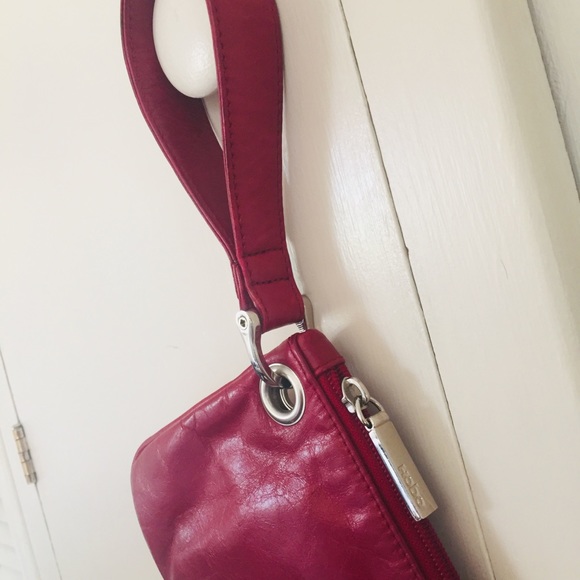 🎈Red Leather HOBO clutch
